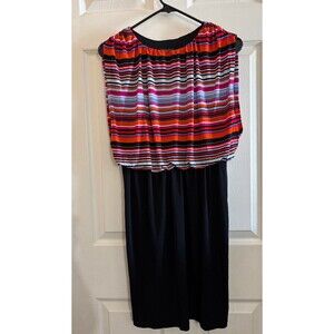Enfocus Studio Size 4 Multi Color Striped Dress. Sleeveless